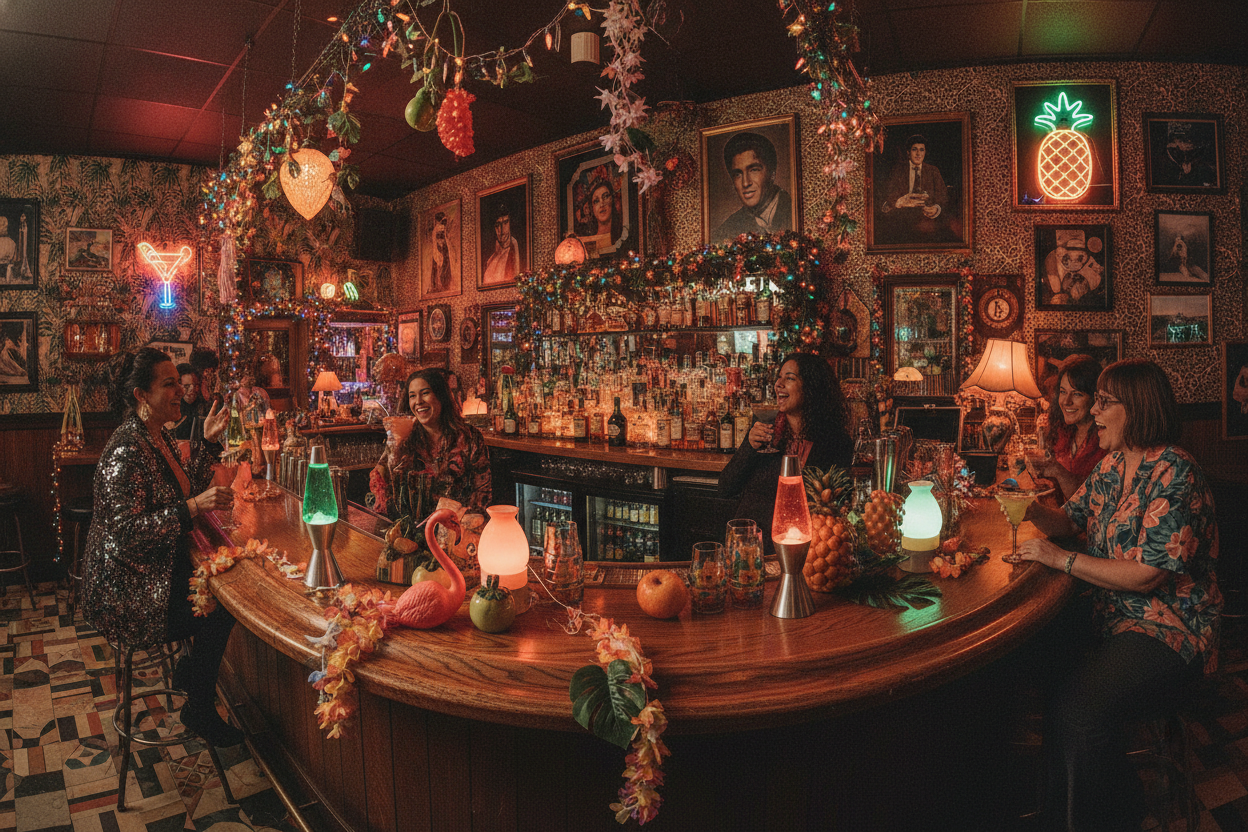 Skab den perfekte kitsch bar i dit hjem: Farver, retro og personlighed
